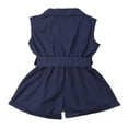 thumbnail image 3 of Barboteuse Sans Manches pour Bébé Fille avec Boutons et Ceinture, 3 of 5