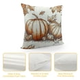 thumbnail image 4 of Fall Pillow Covers Burnt Orange Pumpkin Decor Throw Pillows Case for Couch Maple Leaves Autumn Harvest Indoor Outdoor Decorative Cushion Cases for Sofa Bed Decorations, 4 of 5