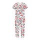 thumbnail image 4 of Puntoco Pijamas para mujer Conjunto de pijama y pantalón de manga corta con cuello en V para mujer Pijamas casuales con bolsillos, 4 of 5