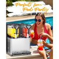 thumbnail image 7 of No Ice Needed Commercial Slushy Maker, 1.6 Gallons Slushie Machine with 2 Food-Grade Tank & Smart Control for Slush Margaritas Daiquiri & Frozen Drinks, Smoothie Maker for Party, Bar, Etc, 7 of 7