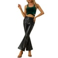 thumbnail image 2 of MODA NOVA Juniors Strappy Crop Tank Tops Sparkle Deep V Sleeveless Top, 2 of 5
