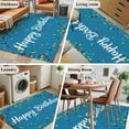 thumbnail image 5 of Area Rug for Living Room, Lake Blue Birthday Non-Slip Indoor Large Carpet for Bedroom/Dining Room, Colorful Confetti Ribbons Polka Dots Classroom Washable Low-Profile Floor Runner Rugs - 4 x 6 Ft, 5 of 7