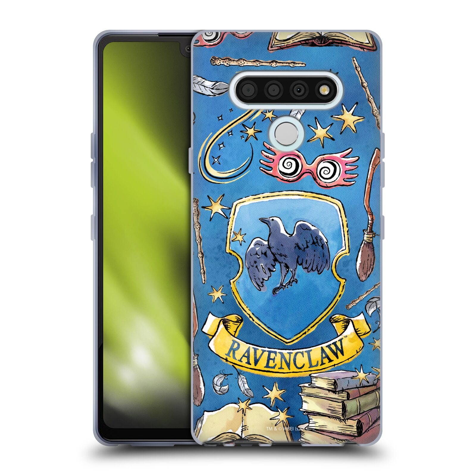 Head Case Designs Officially Licensed Harry Potter Slytherin Pattern Deathly Hallows XIII Soft Gel Case Compatible With Google Pixel 6