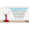 thumbnail image 3 of 10 Aragon Wine Glasses Set, 8.5 oz. - High standard, USA made - Red, 3 of 5