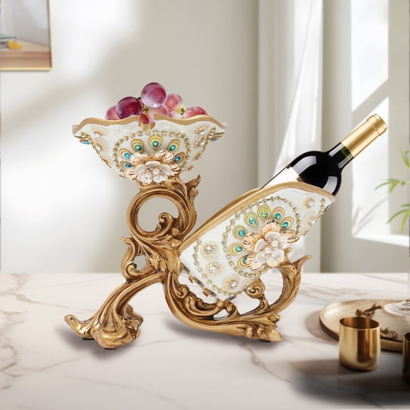 Resin Wine Rack Freestand Red Wine Bottle Holder Display Stand Decor