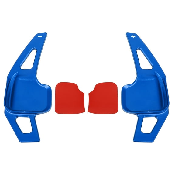 Pair Aluminum Alloy Blue Steering Wheel Shift Paddle Shifter for BMW 1 3 4 5 6 7 Series X1 X4 X5 X6