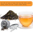 thumbnail image 3 of Filtro infusor de bola de té de acero inoxidable para remojar té de hojas sueltas, teteras, tazas de té y café, 3 of 6