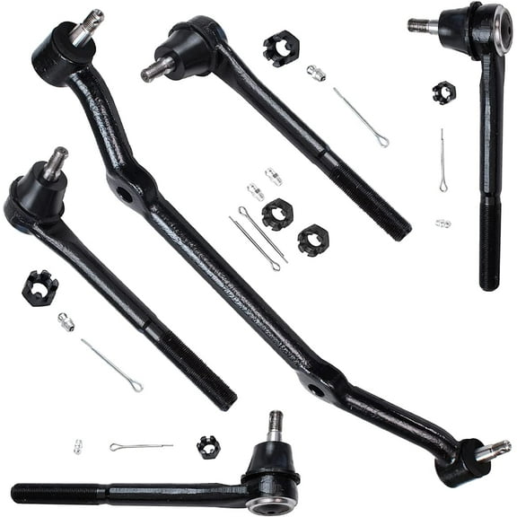 Detroit Axle - 5pc 2WD Front Inner Outer Tie Rods Center Link Replacement for Chevy Blazer Fits select: 1996-2003 CHEVROLET S TRUCK S10, 1996-2005 CHEVROLET BLAZER