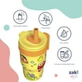 thumbnail image 2 of Zak Designs 10oz Sesame Street Kids Handle Tumbler, Stainless Steel Tumbler with Soft Silicone Straw, Leak-Proof, Easy to Hold, 2 of 5