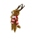thumbnail image 3 of Holiday Ornament Reindeer Holding Candy Cane Wool Critter 101068., 3 of 3