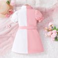 thumbnail image 4 of ATOGUTA Graduation Dress for Girls Short Sleeve A-line Summer Holiday Birthday Formal Midi Dresses Pink, Size 4-9 Years, 4 of 5