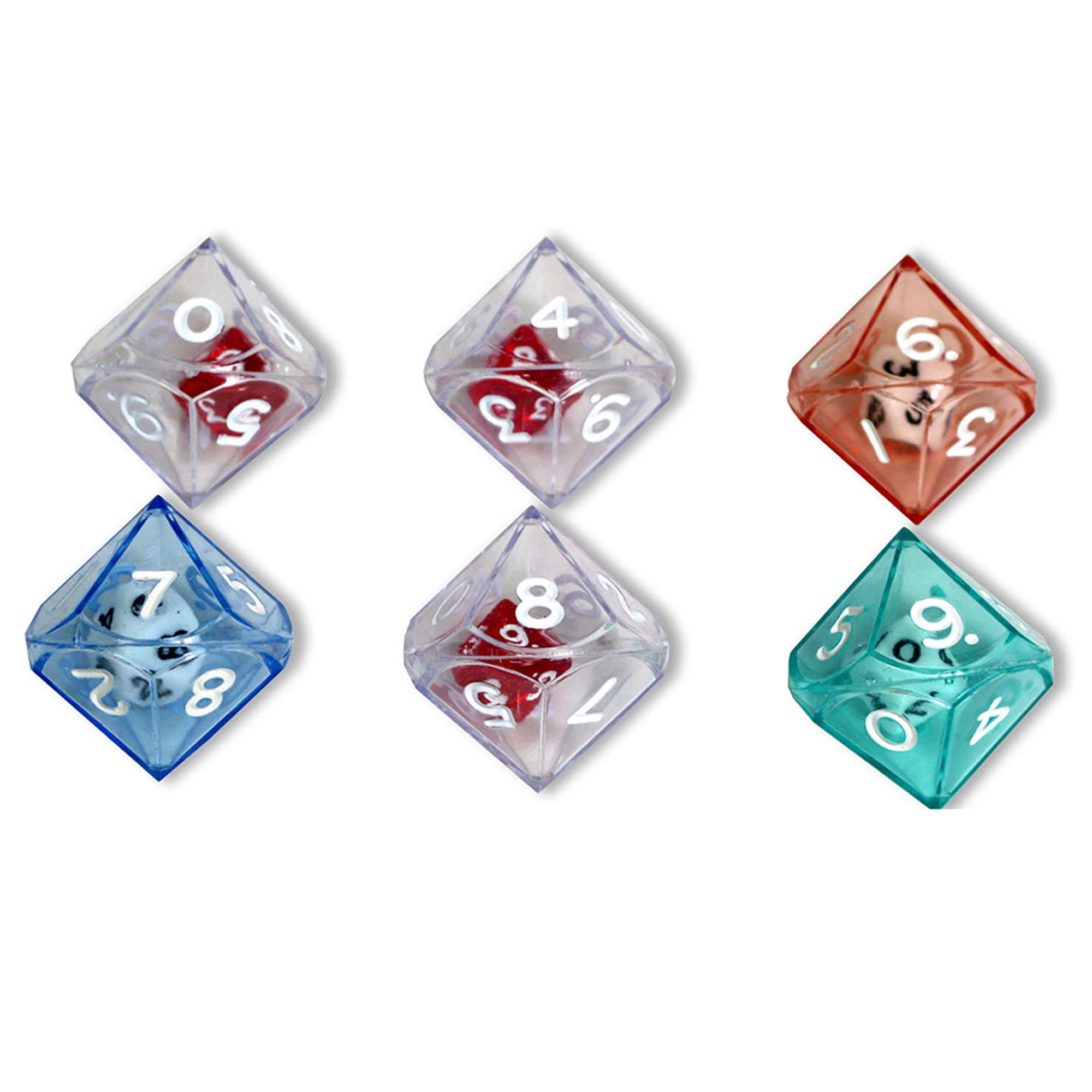 Koplow Games 10-Sided Double Dice Set, 18 Pieces