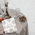 thumbnail image 2 of Winter Theme Shining Snow Lunch Napkins | 6.5" x 6.5" | Holiday Party Tableware, 2 of 6