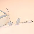 thumbnail image 2 of 2 Pieces Alloy Leaf Shape Earring Adorable Exquisite Decorative Electroplated Unfading Ladies Eardrop Jewelry Ornament, 2 of 8