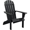 thumbnail image 2 of Hitop&nbsp;HIPS Classic Adirondack Chair, Ultra Durable Weather Resistant Design, Real Wood Look, 300 lb Capacity, Black, 2 of 4