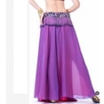 thumbnail image 4 of Aellinatey Women Belly Dance Skirt Side Slit Belly Dance Skirt for Stage Show, 4 of 21
