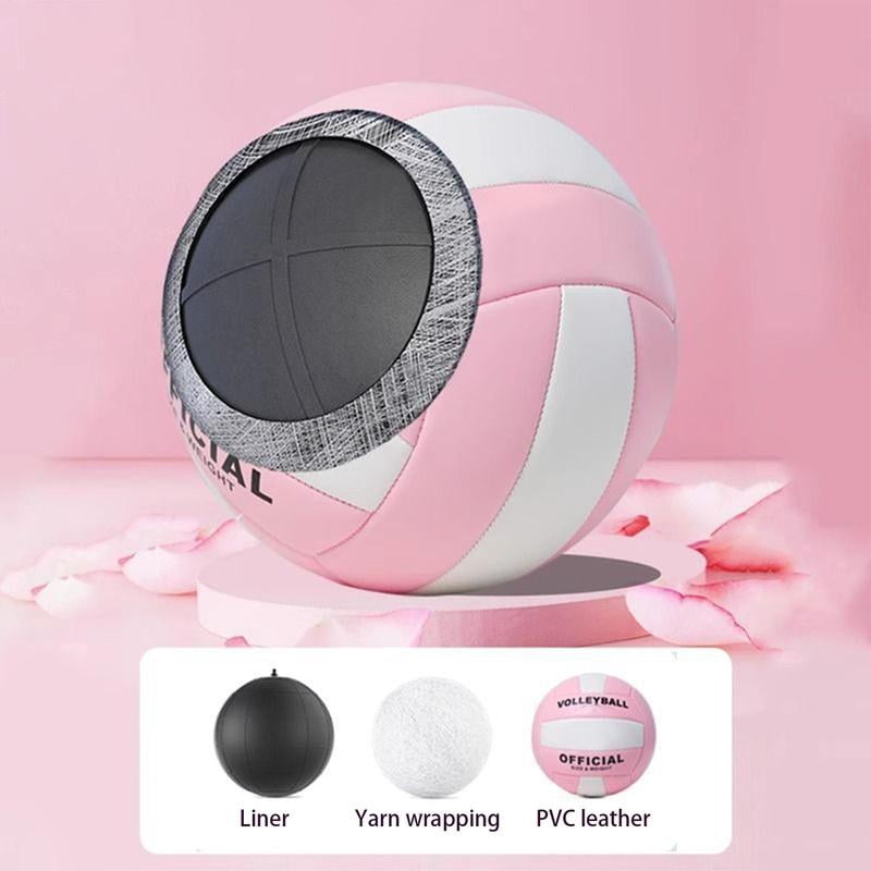 Training Volleyball Soft Wear Resistant Practice Ball for Indoor Outdoor Court Beach Pool Park School Sports Team Games
