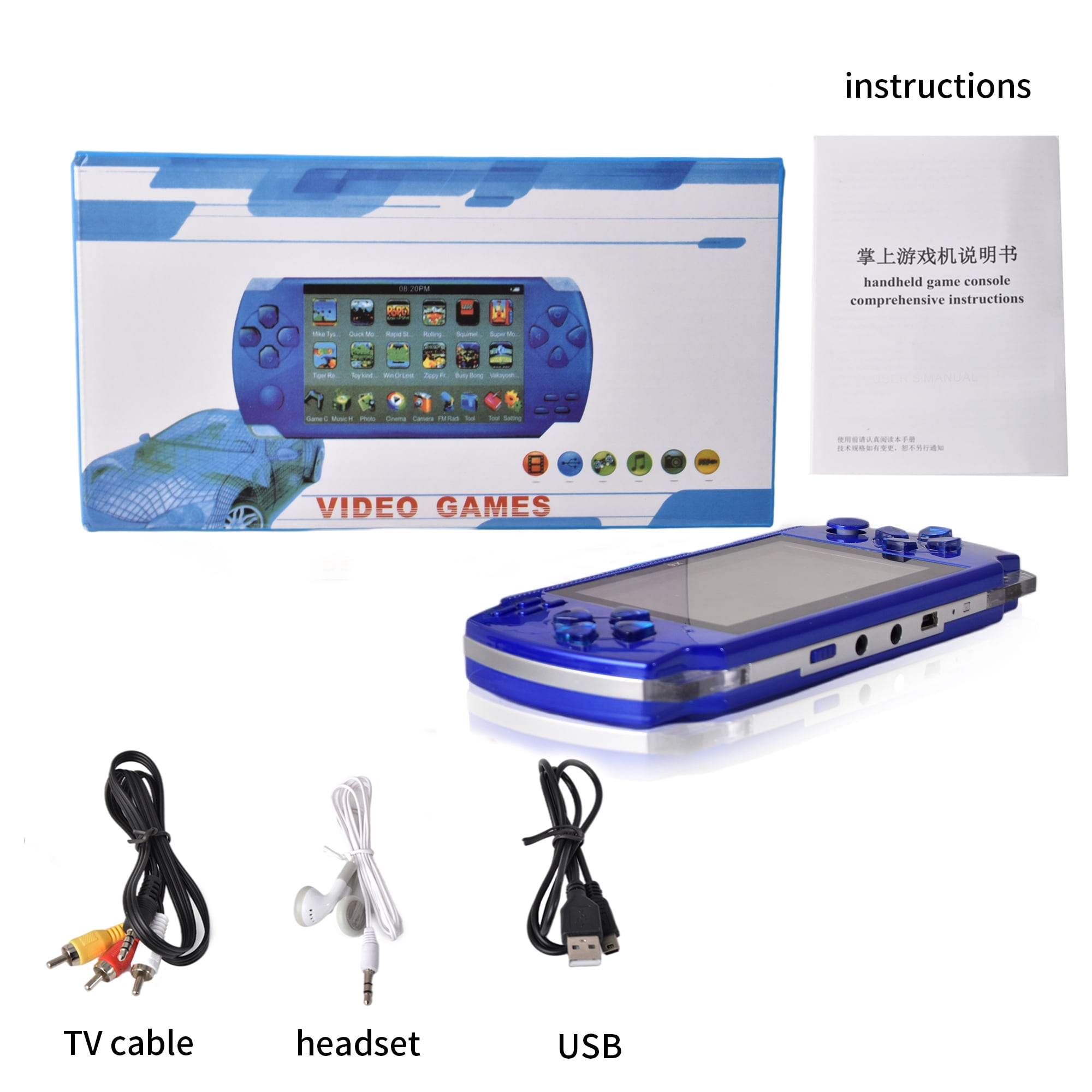 Seekfunning Portable Handheld Game Machine X16, 8GB RAM, 6.5 Inch