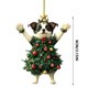 thumbnail image 3 of Seyotauo Cute Pet Pattern Acrylic Christmas Ornaments 3.15x3.15 Inch Double-Sided Pattern, Easy to Hang Christmas Tree Decorations Indoor, Festive Holiday Christmas Decor Gifts for Family Colleagues, 3 of 8