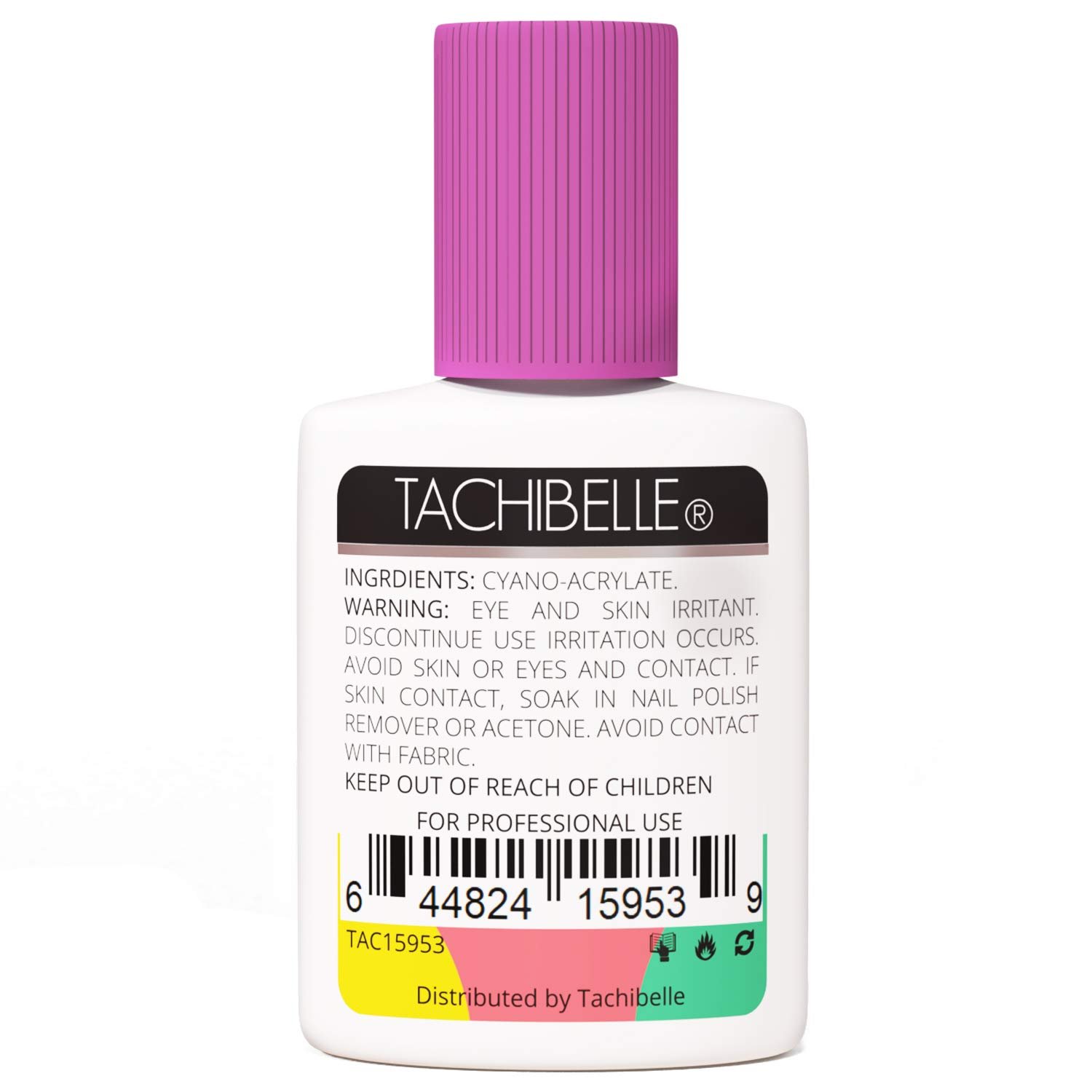 Tachibelle Super Strong Nail Glue for Acrylic Nails and Press on Nails Nail Bond Acrylic Nail Glue Adhesive, Perfect for False Acrylic Nail Art, Glitter, Gems, White Clear Tip Applications Pack of 3 - image 2 of 2