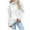 White-Sweater, variant on Qetyuw Turtleneck Knit Sweater for Women Chunky Solid Color Long Sleeve Pullover Sweaters Oversized Casual Jumpers