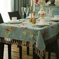 thumbnail image 7 of Round Tablecloth,Vintage Tablecloth With Fringe,durable Table Cover For Living Room Bedroom Dining Room Restaurant-A-140cm, 7 of 7