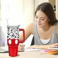 thumbnail image 6 of Stainless Steel 40oz Tumbler with Handle - Cartoon Mouse Design, Lid & Straw Included - Insulated Coffee Water Bottle Gifts for Women Girls, 6 of 6