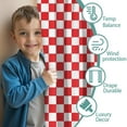 thumbnail image 3 of Blackout Kids Curtains,White Red Checkered Childrens Insulated Curtains Set Of 2,Bedroom Essentials,Toddler Room Decor 42"x54"(106x137cm), 3 of 4