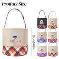 thumbnail image 3 of WHEANG Halloween Handbag Basket Canvas Bucket Halloween Decorative Hand Held Cloth Basket Large Capacity Storage Candy Basket, 3 of 5