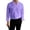 Purple, variant on LEAVINGSUO Mens Dress Shirts Stand Collar Solid Color Casual Button Pocket Long Sleeve Shirt Gray S