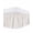 Brown, variant on Farmhouse Beige White Striped Bed Skirt Queen Size, Modern Stripes Wrap Around Bed Skirting with Adjustable Elastic Strap, Dust Ruffle Pleated Bedskirts 16 Inch Drop for Bedroom Queen Beds