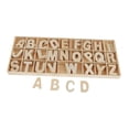 thumbnail image 2 of Letras del alfabeto de madera, juguete de aprendizaje de ortografía, materiales rústicos de aprendizaje preescolar 25 cm x 17 cm, 2 of 9