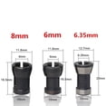 thumbnail image 3 of SENRISE Router Bit Milling Collet Reduction Sleeve Extender HSS Size 6/6.35/8mm Shank Black, 3 of 4