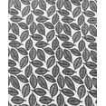 thumbnail image 2 of Leaf Block Caviar Black Polyester Canvas Shower Curtain, 2 of 5