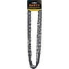 Metallic Mardi Gras Beads, 32 in, Black, 4ct