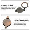 thumbnail image 4 of Uxcell 5/8" Peephole Cover,Privacy Door Peep Hole Viewer Cover for Home Security Apartment Hotel,Red Bronze, 4 of 6