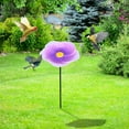 thumbnail image 5 of Zhourta Flower Bird Feeder Ground Mounted Iron Bird Feeder Weatherproof Design for Garden Yard Lawn Realistic Large Flower Decoration, 5 of 6