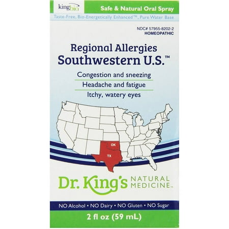 King Bio Regional Allergies, Southwestern U.S, 2 OZ