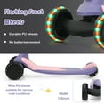 thumbnail image 5 of Infans 2-in-1 Kids Kick Scooter w/ Removable Seat Flash Wheels & Brake Purple, 5 of 7