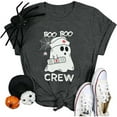 thumbnail image 3 of Summer Tops for Women Ghostly Printed T Shirt Adorable Tee for Festive Shirts for Women Grey XXL, 3 of 3