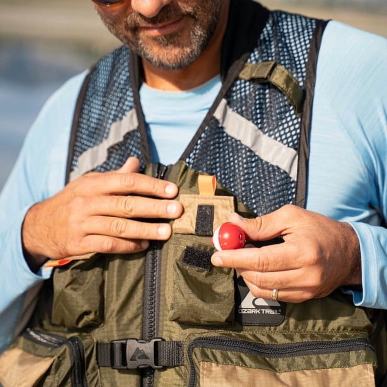 Ozark Trail Adult Unisex Fishing Vest with Quick-Release Fasteners