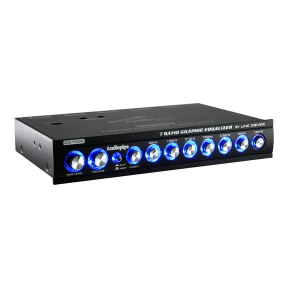 Audiopipe EQ-709X 7 Band-9V Line Driver Graphic Equalizer