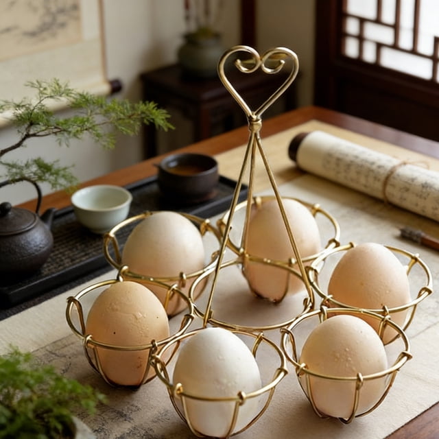 Soporte para huevos de Pascua, estante metálico para la mesa del comedor, bandeja decorativa para la cesta de almacenamiento de huevos en la encimera de la cocina y fotografía de alimentos