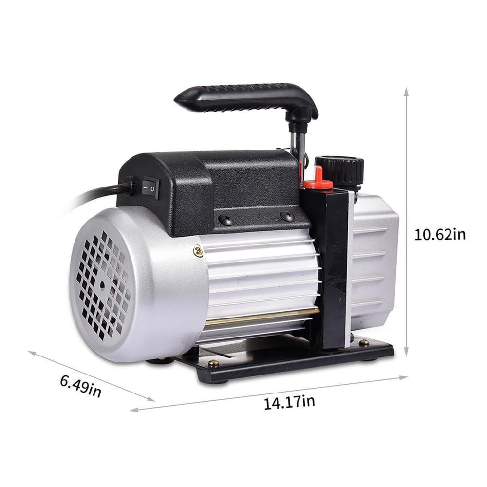 Flylapdo Automotive Vacuum Pump 4 CFM Single Stage Vacuum Pump 1/4HP Pump for Maintaining Air Conditioning Systems 110V No Oil Included adaptable