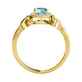 thumbnail image 2 of AoneJewelry Diamond Gemstone Ring In 10K Solid White, Yellow & Rose Gold, 2 of 5