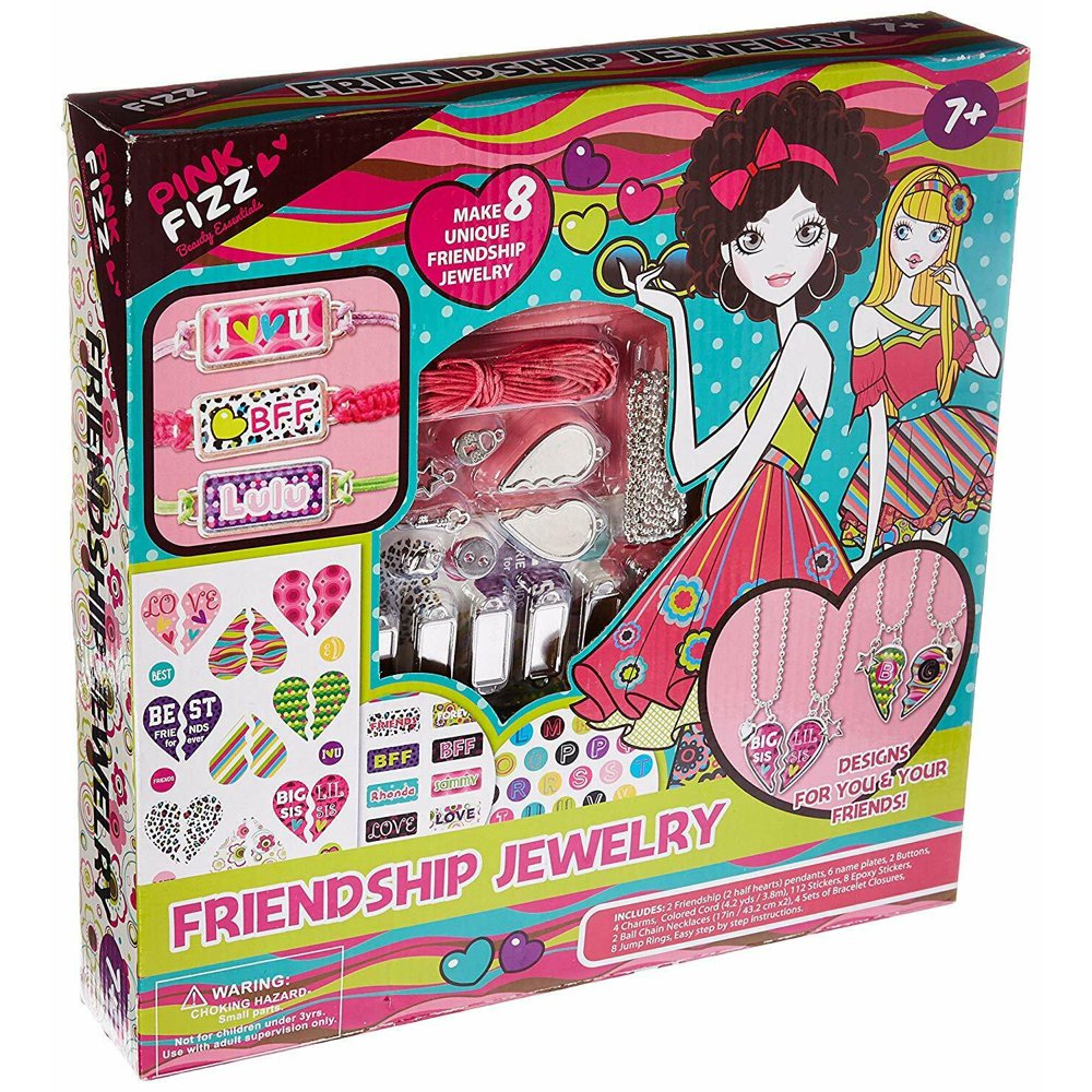 Click N’ Play Girls DIY Fashion Jewelry Making Kit, Necklace Pendant