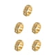 thumbnail image 3 of Sonducket Anillo de banda boda aniversario cumpleaños disfraz fiesta nudillo moda hombres joyería regalos personalizados oro tamaño 9 Oro Talla 9 5piezas Sonducket CBP219942, 3 of 6