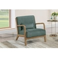 thumbnail image 2 of Sage Corduroy Accent Chair - Modern Living Room Furniture, 26" Wide, Wooden Frame, Comfortable Seat, Sage Green Color, Perfect for Relaxation, 2 of 11