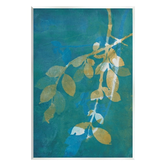Nature Leaves Overlapping Abstract Botanical & Floral Graphic Art Unframed Art Print Wall Art