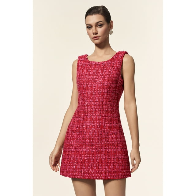 Vestido Bellabarnetten Lalila minivestido sin mangas con cuello redondo